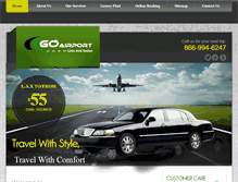 Tablet Screenshot of goairportlimos.com